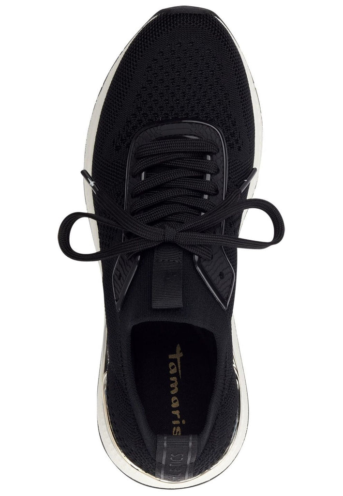 Tamaris Sneaker Textil Schwarz/Gold