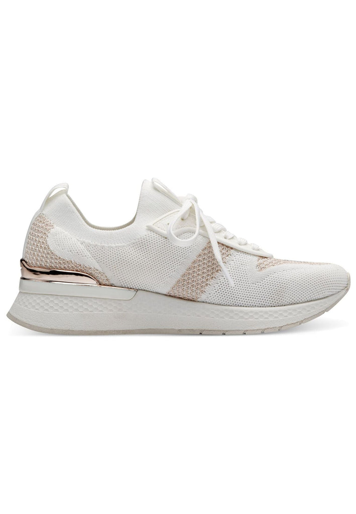 Tamaris Sneaker Textil Weiß/Gold