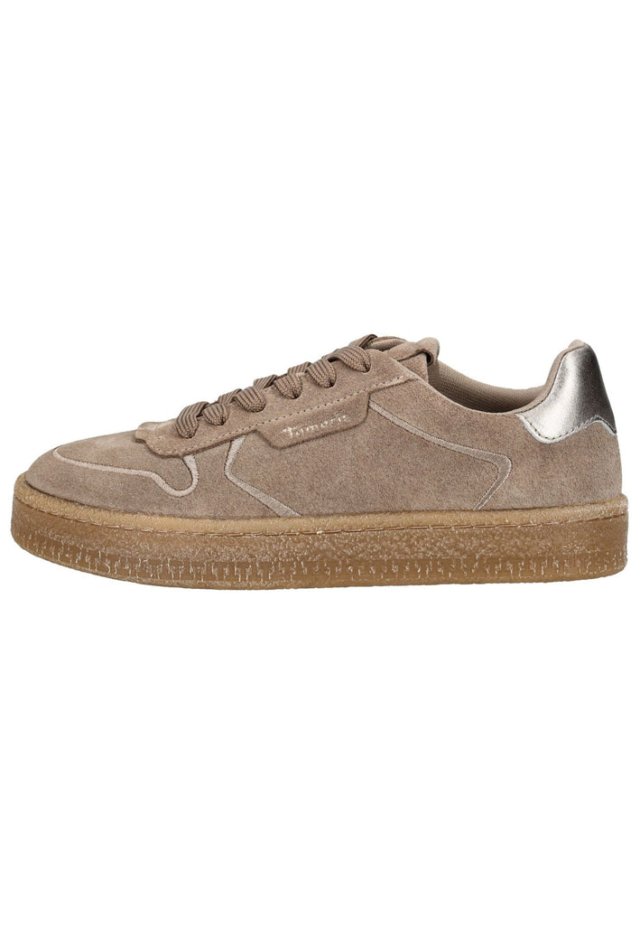 Tamaris Sneaker Veloursleder Taupe