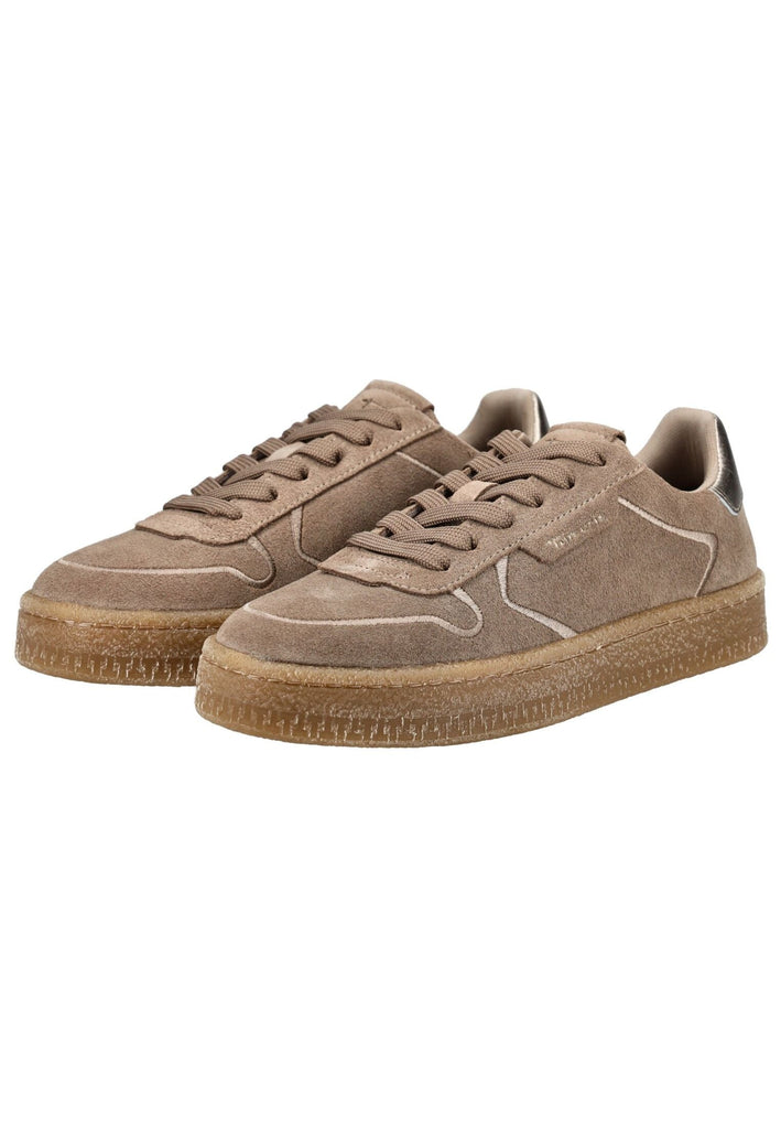 Tamaris Sneaker Veloursleder Taupe