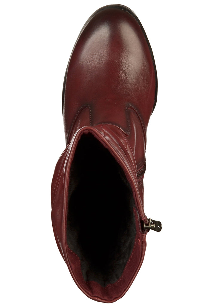 Tamaris Stiefel Leder Bordeaux