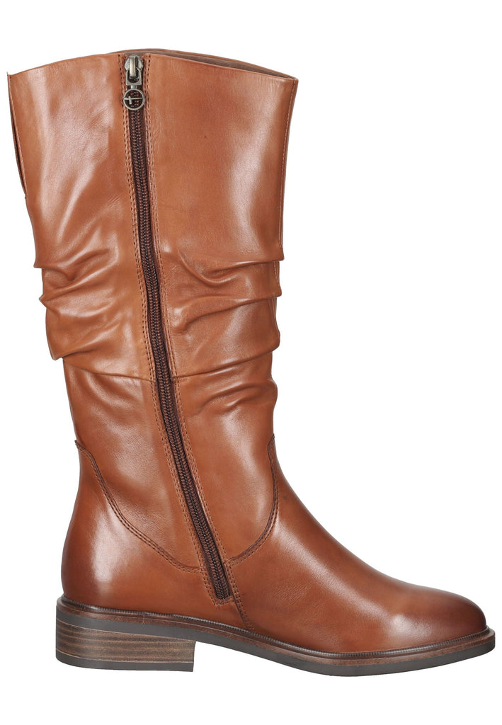 Tamaris Stiefel Leder Cognac