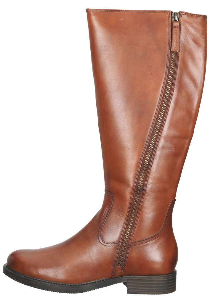 Tamaris Stiefel Leder Cognac