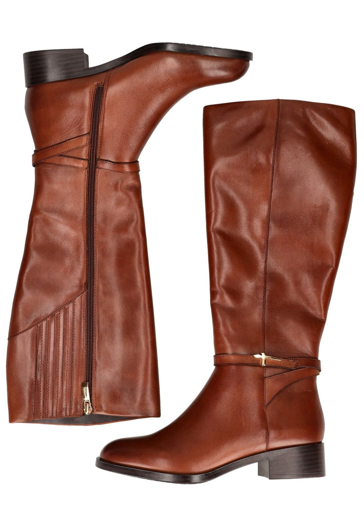Tamaris Stiefel Leder Cognac Warmfutter