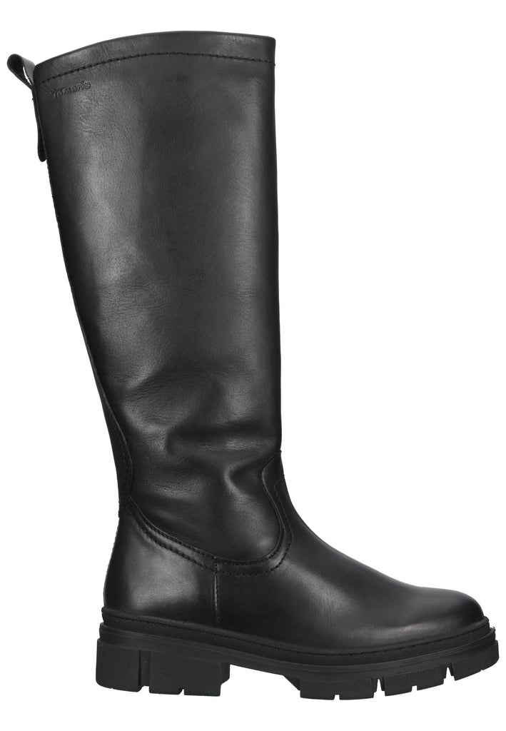 Tamaris Stiefel Leder Schwarz