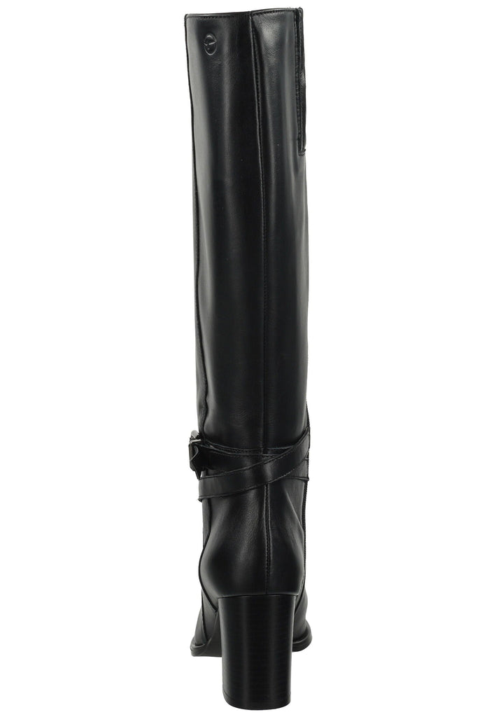 Tamaris Stiefel Leder Schwarz Warmfutter