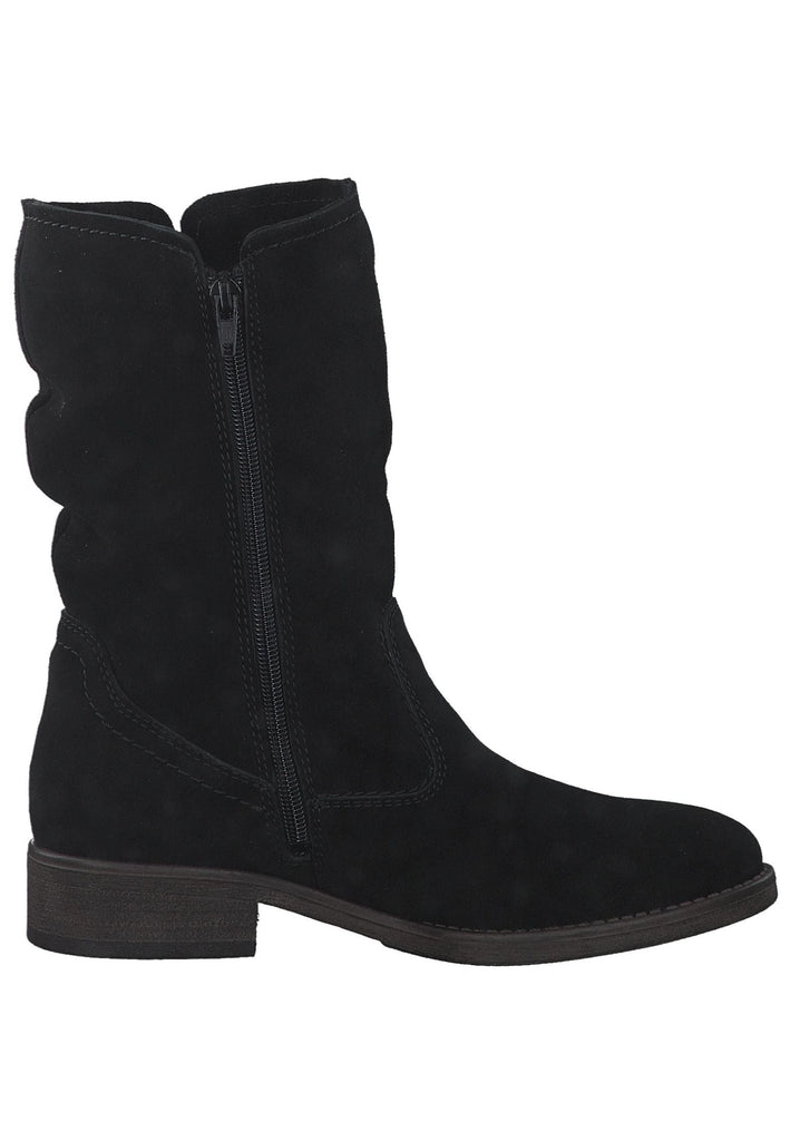 Tamaris Stiefel Leder Schwarz Warmfutter