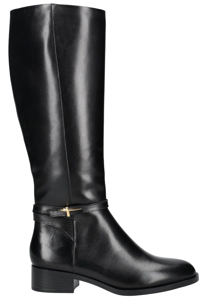 Tamaris Stiefel Leder Schwarz Warmfutter