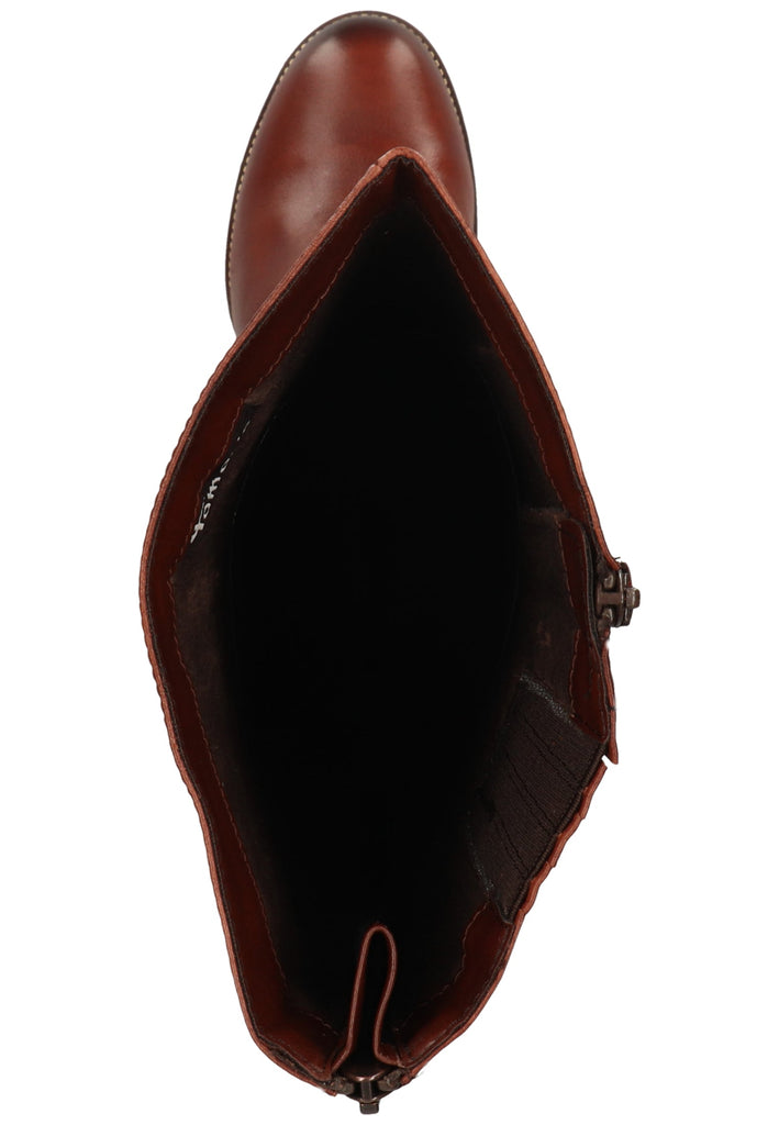 Tamaris Stiefel Leder/Synthetik Chestnut