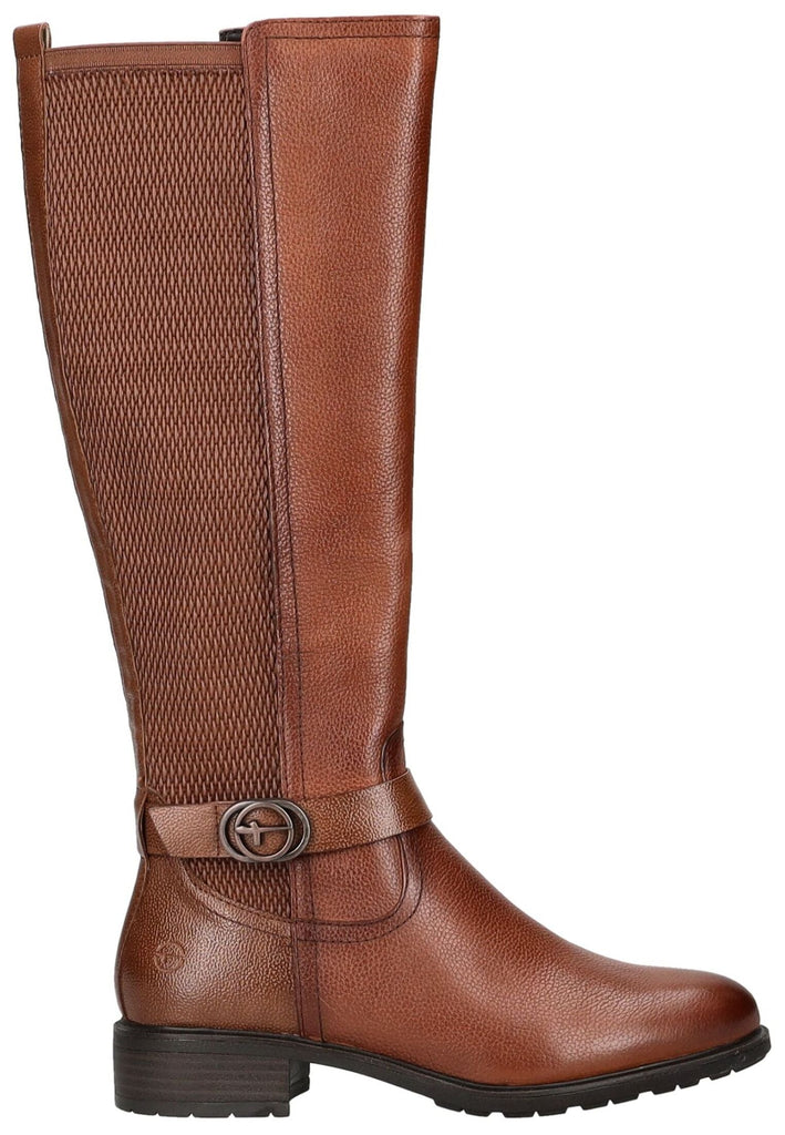 Tamaris Stiefel Leder/Synthetik Cognac