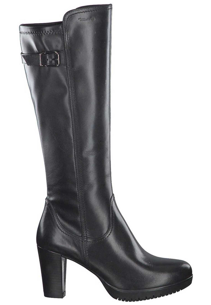 Tamaris Stiefel Leder/Synthetik Schwarz