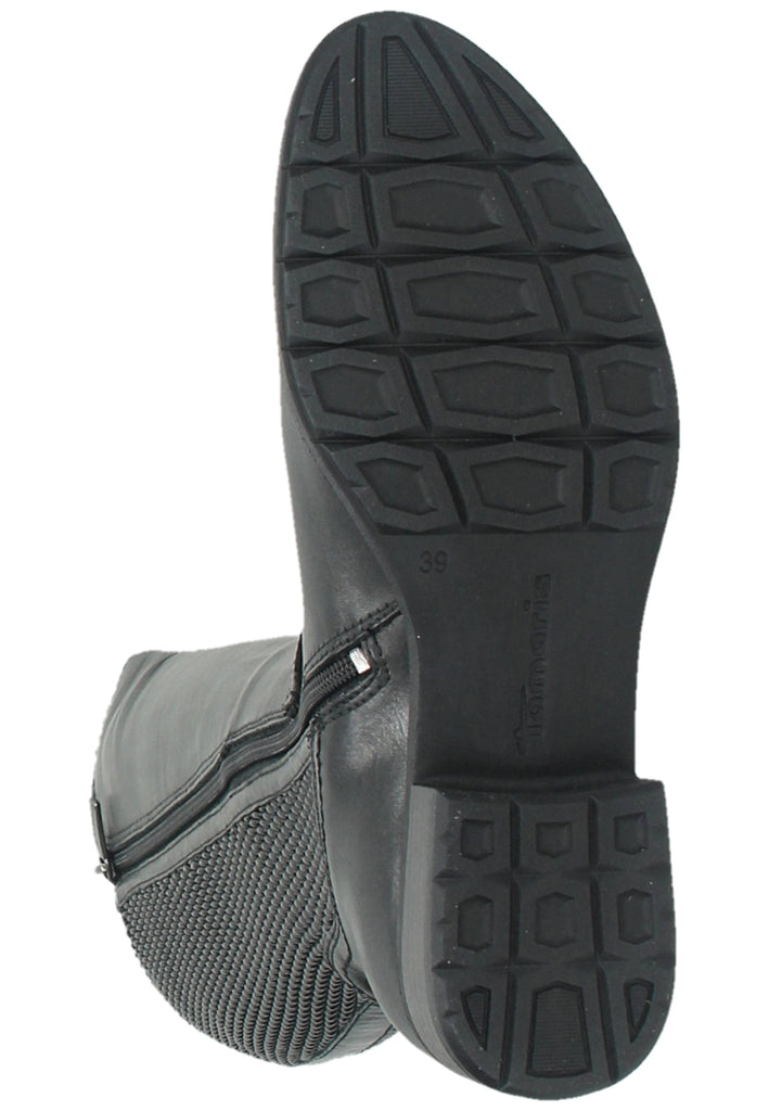 Tamaris Stiefel Leder/Synthetik Schwarz