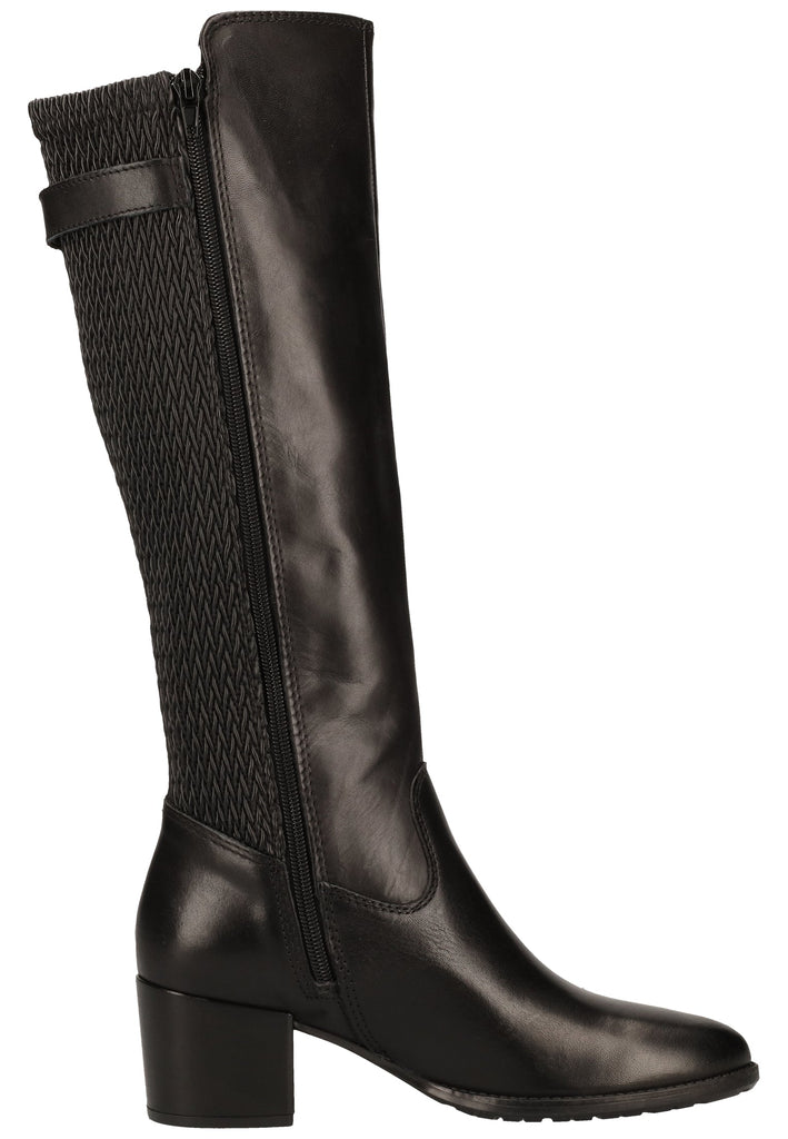 Tamaris Stiefel Leder/Synthetik Schwarz