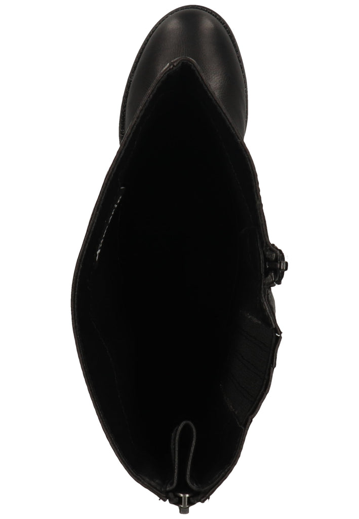 Tamaris Stiefel Leder/Synthetik Schwarz