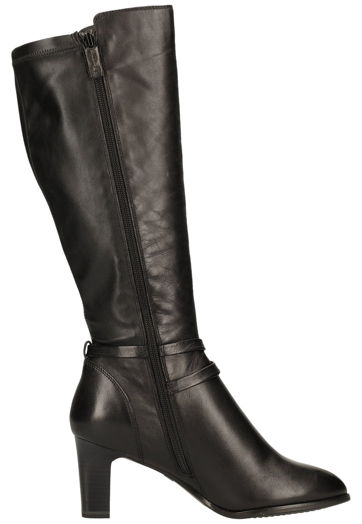 Tamaris Stiefel Leder/Synthetik Schwarz