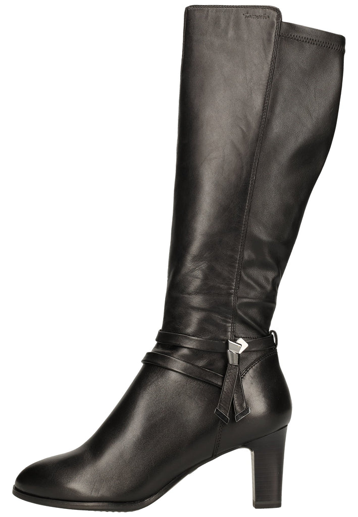 Tamaris Stiefel Leder/Synthetik Schwarz