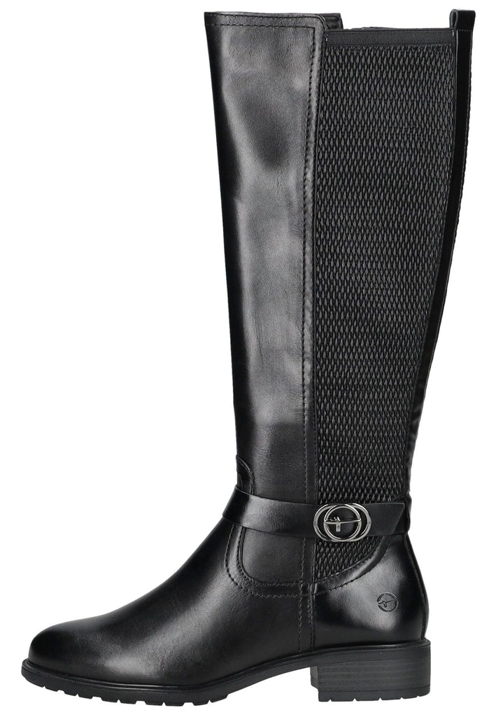 Tamaris Stiefel Leder/Synthetik Schwarz
