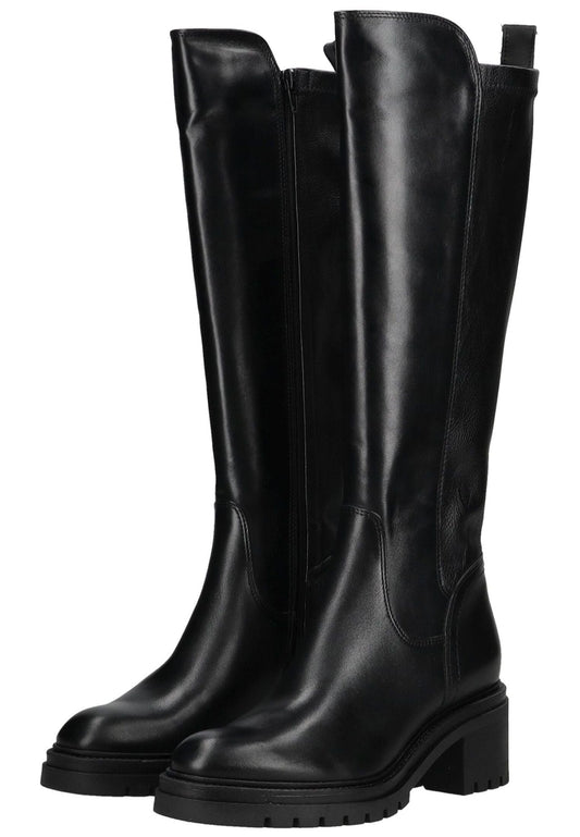Tamaris Stiefel Leder/Synthetik Schwarz