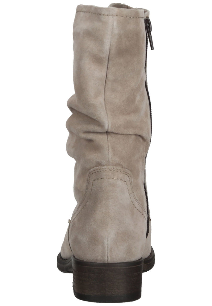 Tamaris Stiefel Leder Taupe Warmfutter