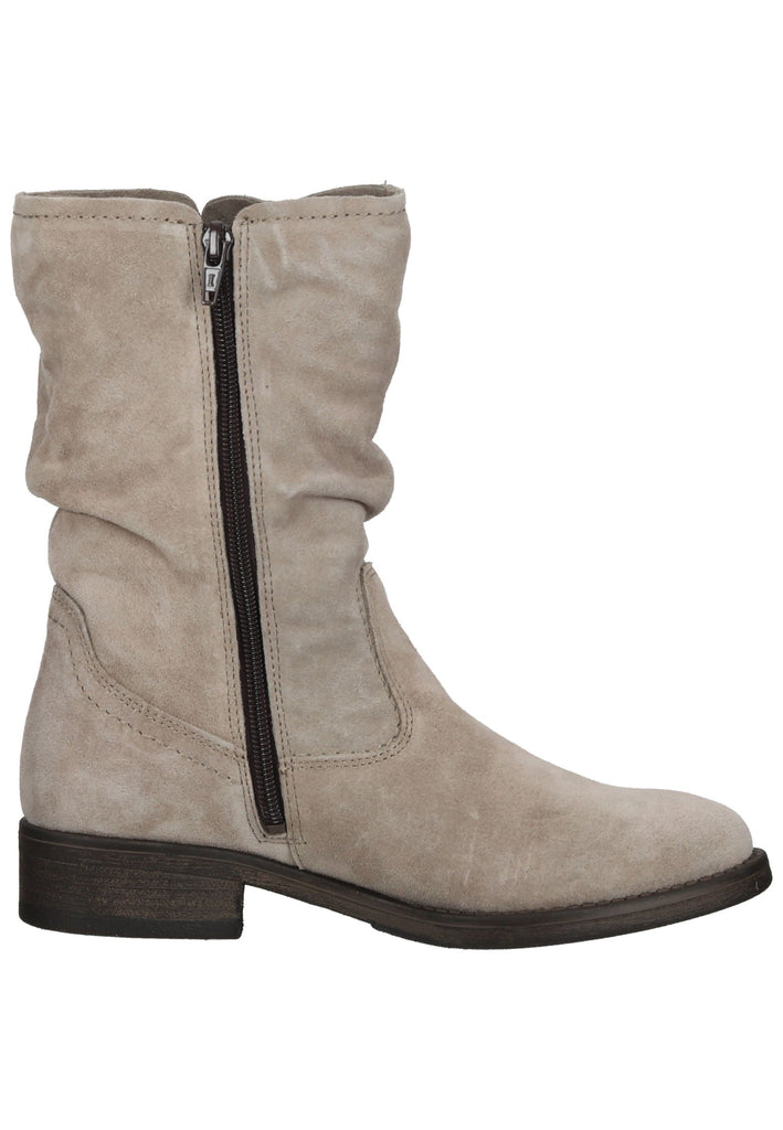 Tamaris Stiefel Leder Taupe Warmfutter