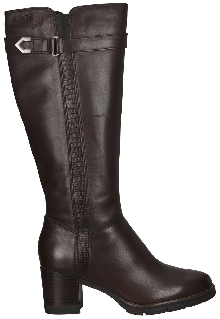 Tamaris Stiefel Leder/Textil Braun