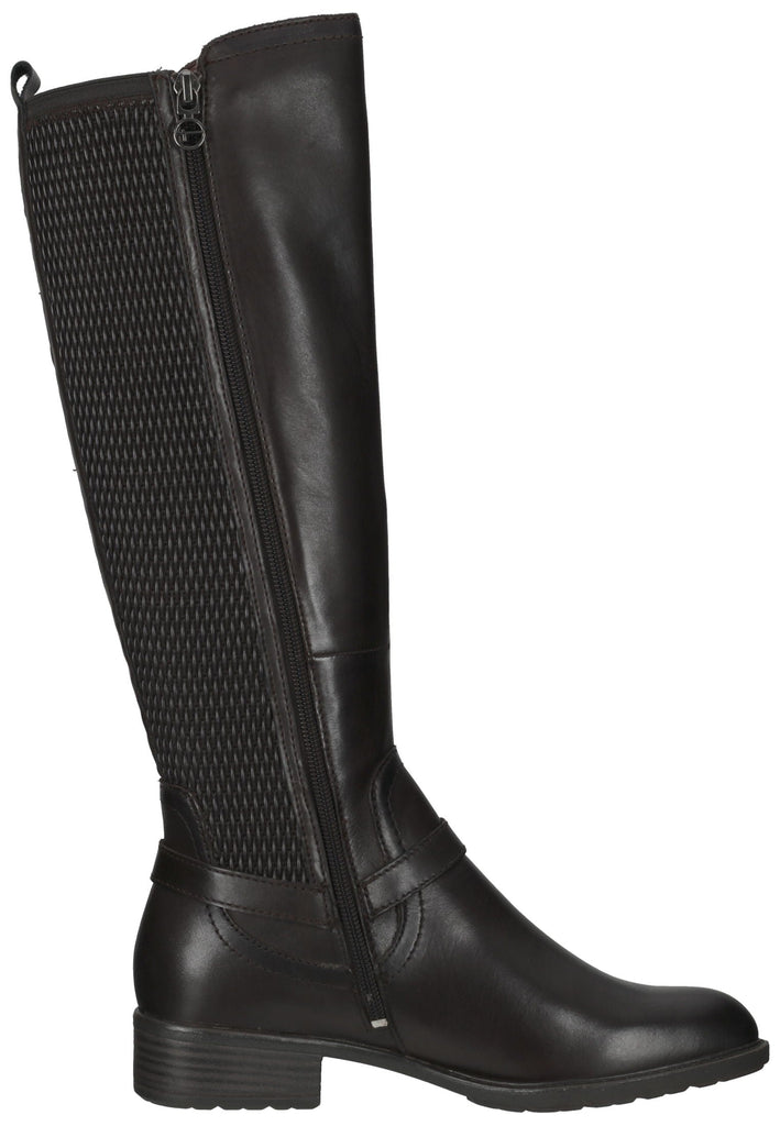 Tamaris Stiefel Leder/Textil Mocca
