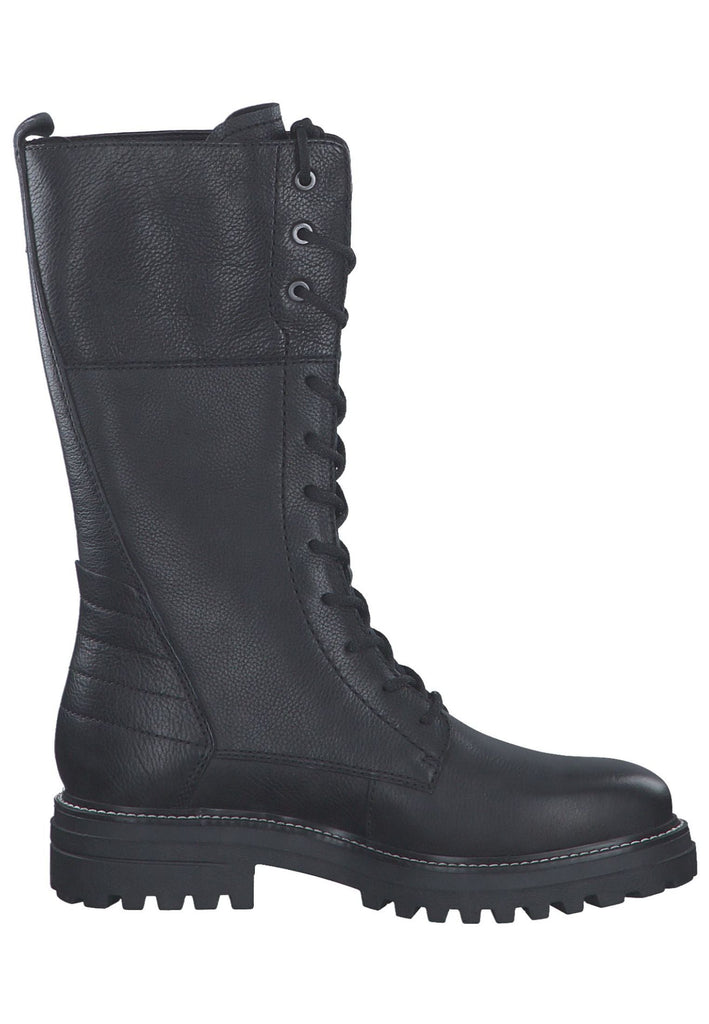 Tamaris Stiefel Leder/Textil Schwarz