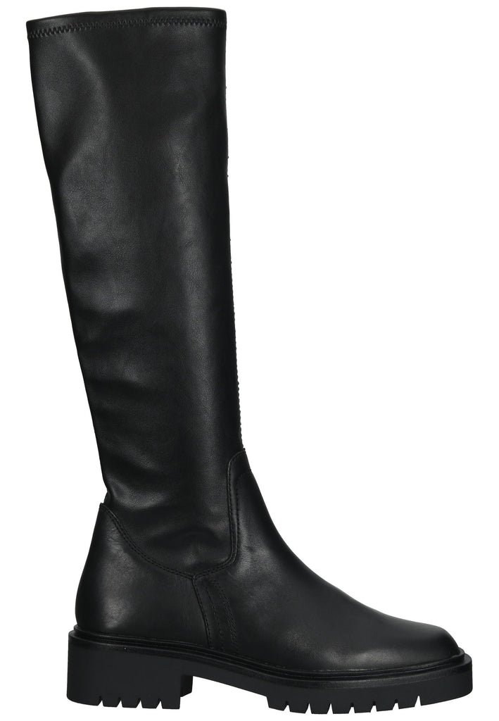 Tamaris Stiefel Leder/Textil Schwarz