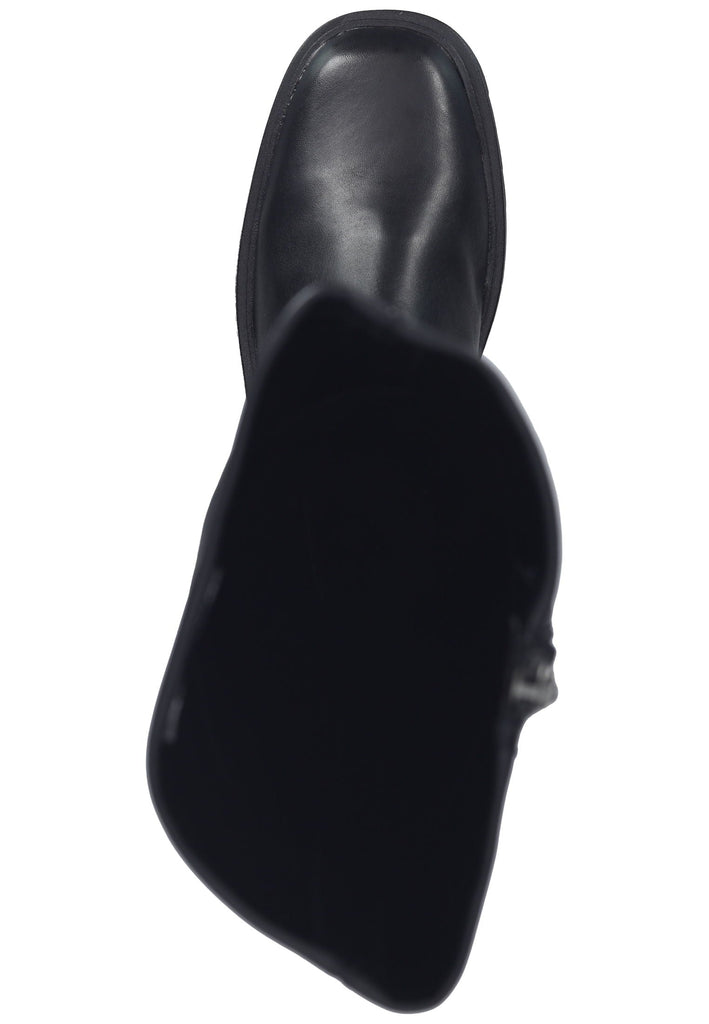 Tamaris Stiefel Leder/Textil Schwarz