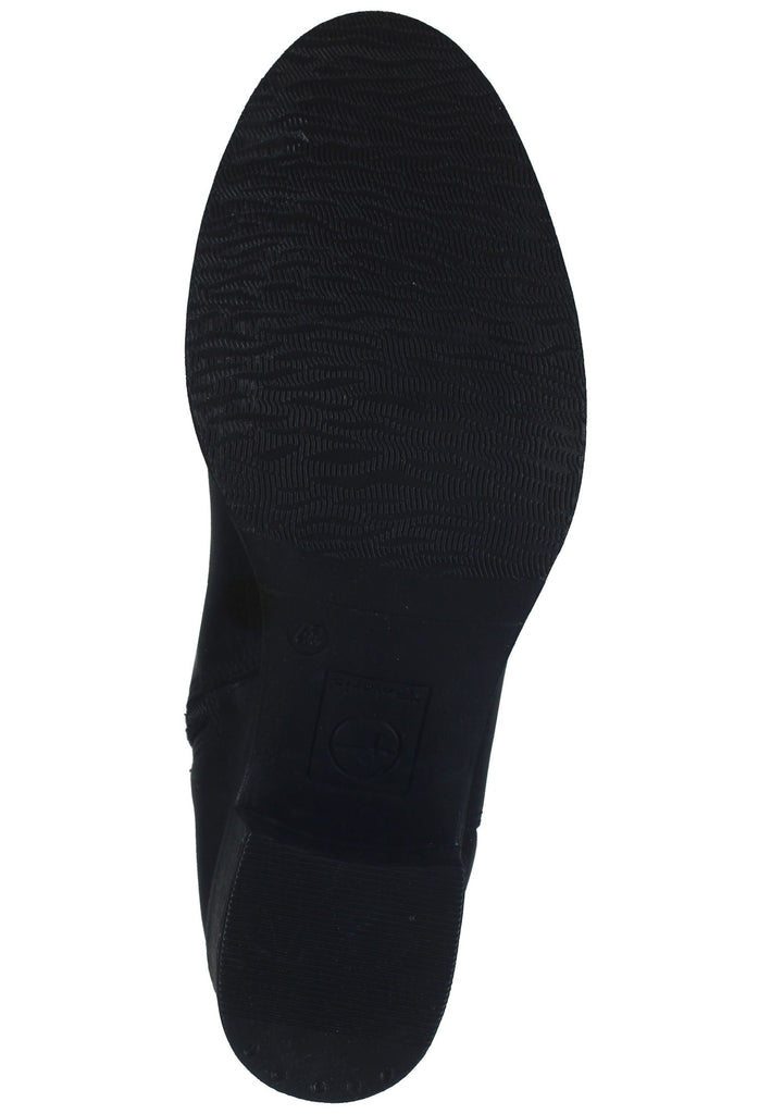 Tamaris Stiefel Leder/Textil Schwarz