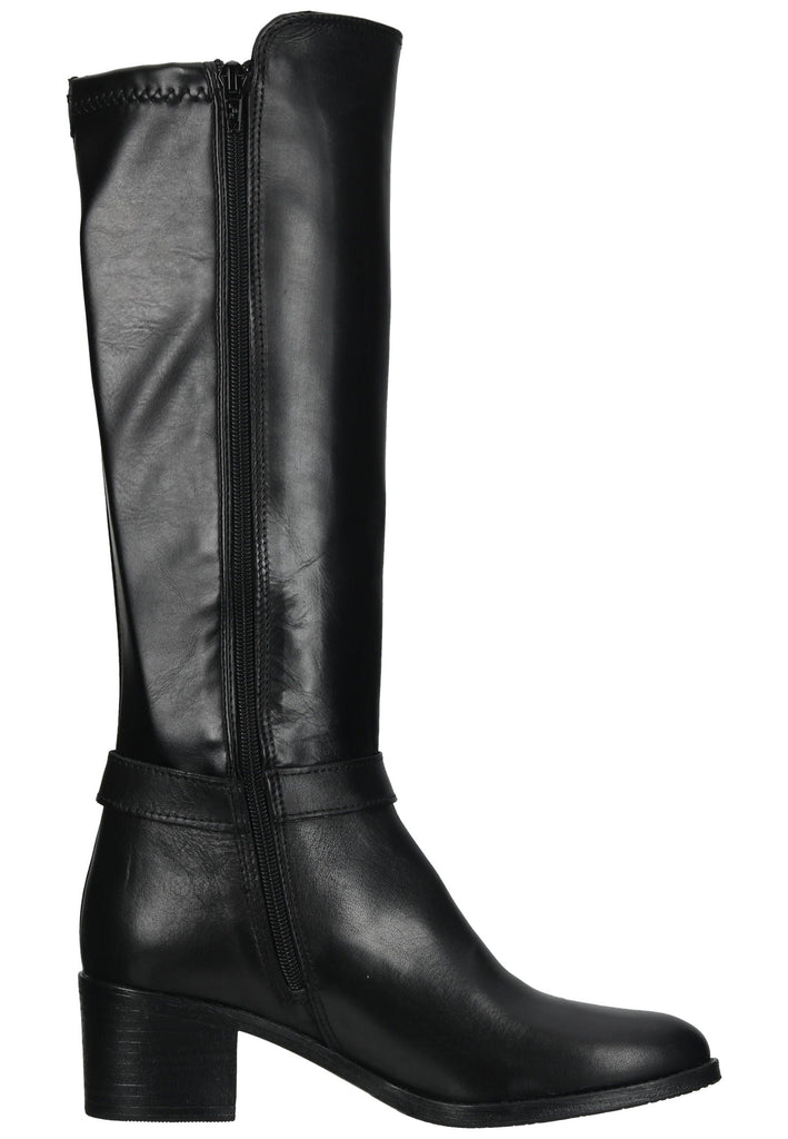 Tamaris Stiefel Leder/Textil Schwarz