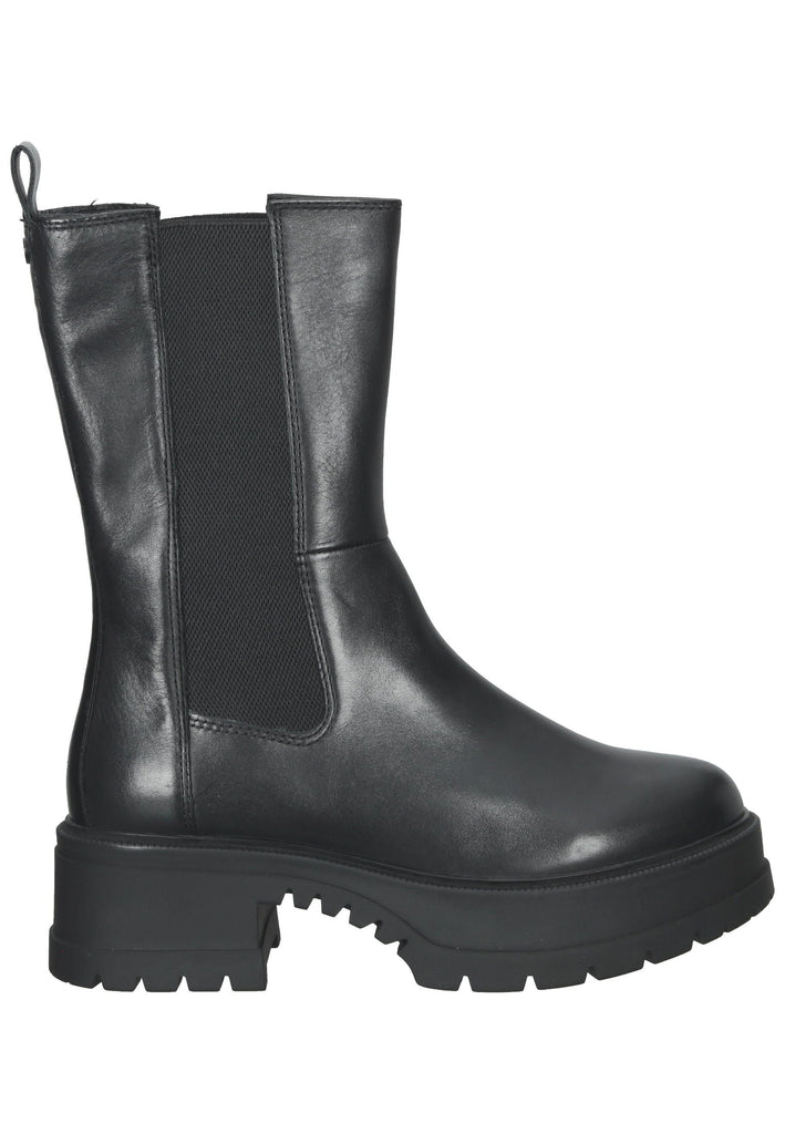 Tamaris Stiefel Leder/Textil Schwarz