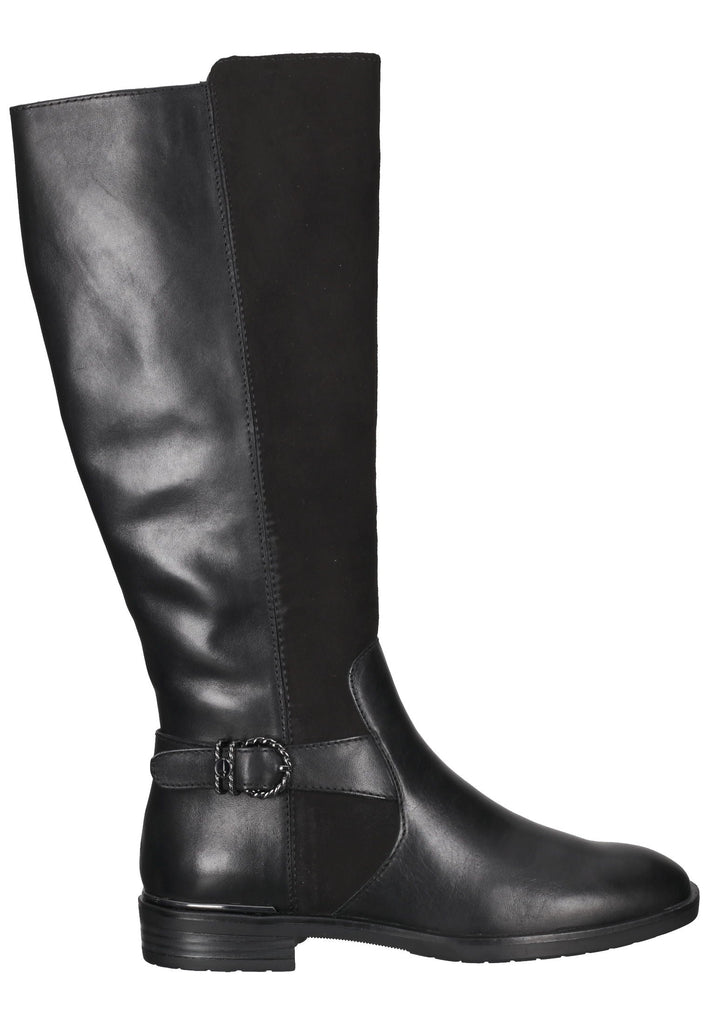 Tamaris Stiefel Leder/Textil Schwarz