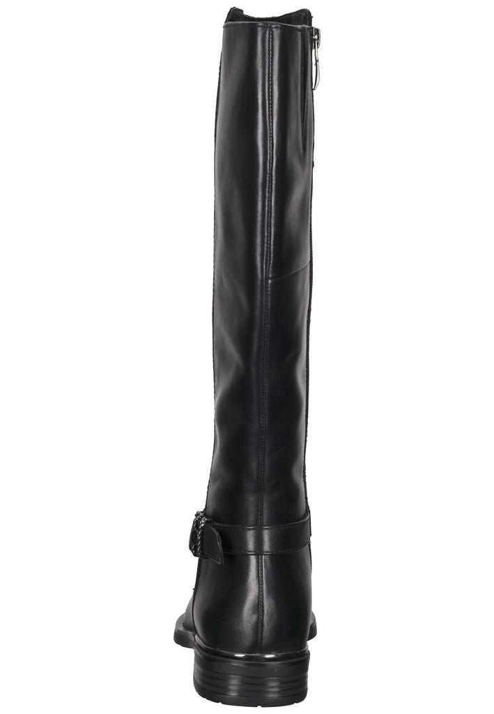 Tamaris Stiefel Leder/Textil Schwarz