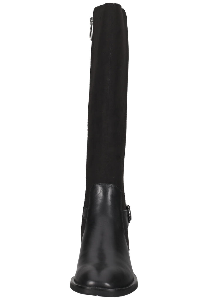 Tamaris Stiefel Leder/Textil Schwarz