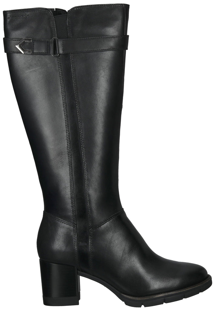Tamaris Stiefel Leder/Textil Schwarz