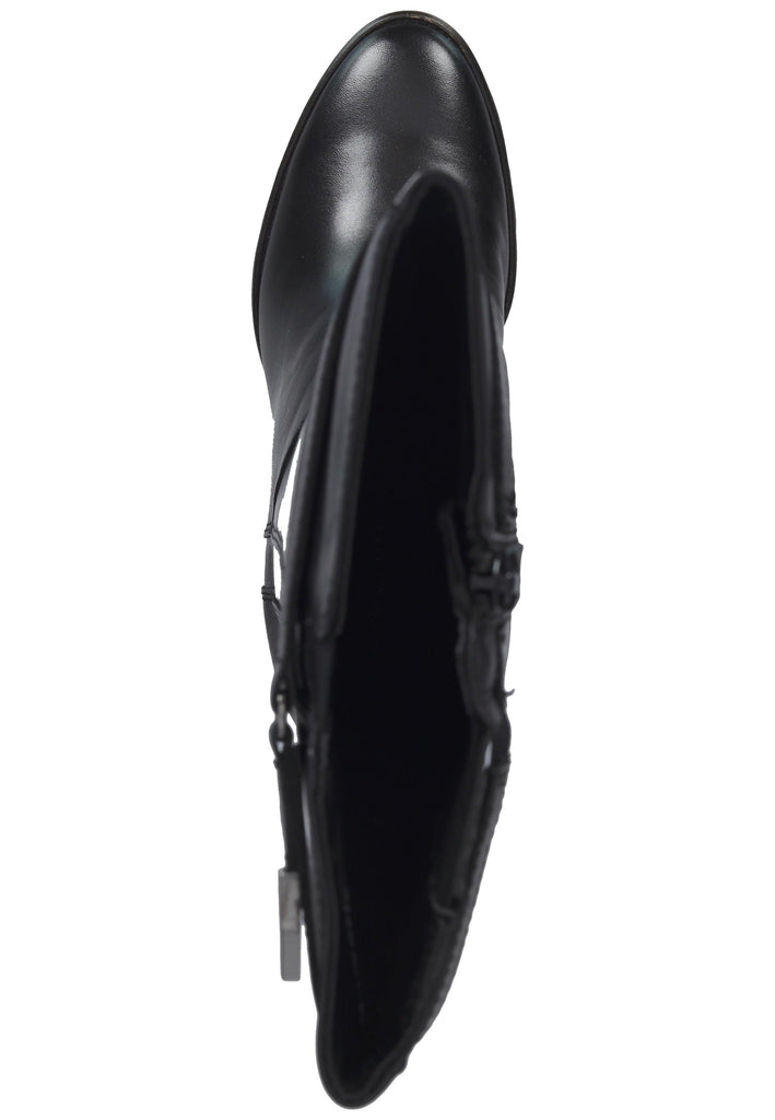 Tamaris Stiefel Leder/Textil Schwarz