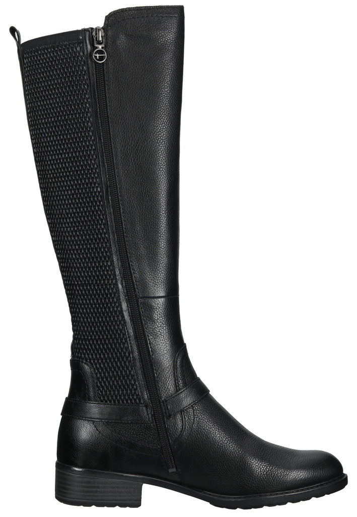 Tamaris Stiefel Leder/Textil Schwarz