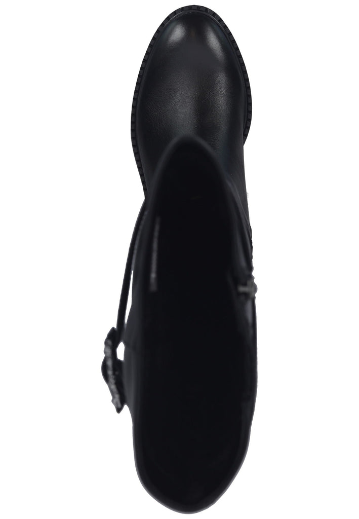 Tamaris Stiefel Leder/Textil Schwarz