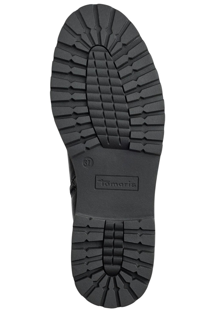 Tamaris Stiefel Leder/Textil Schwarz Warmfutter