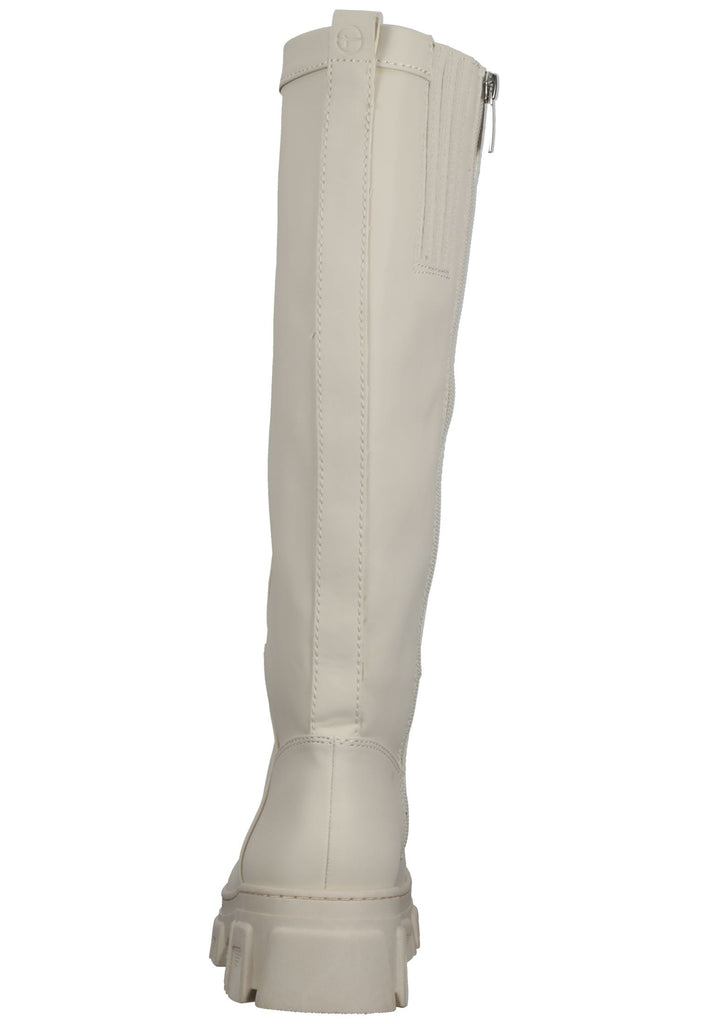 Tamaris Stiefel Lederimitat Ivory