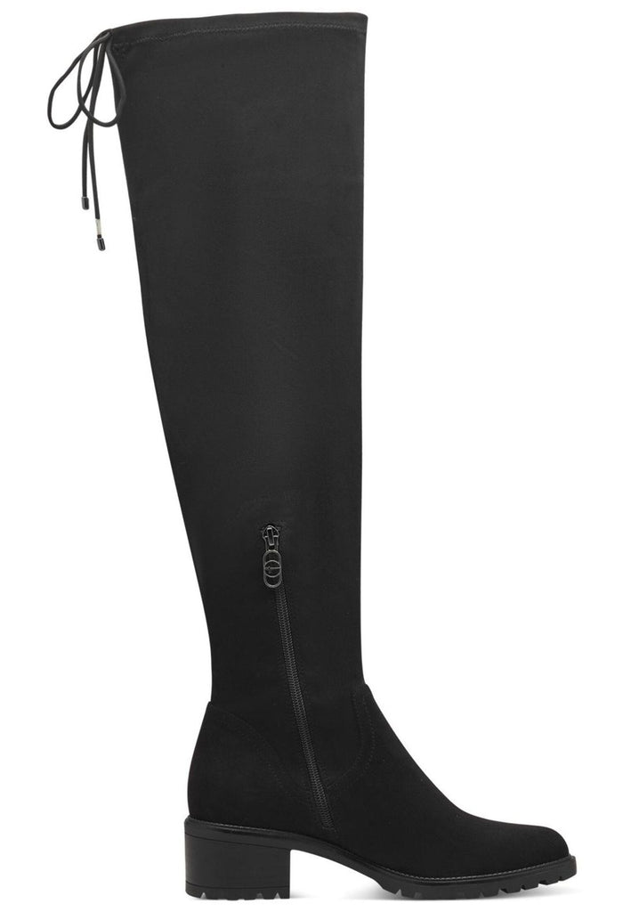 Tamaris Stiefel Lederimitat/Textil Schwarz Warmfutter