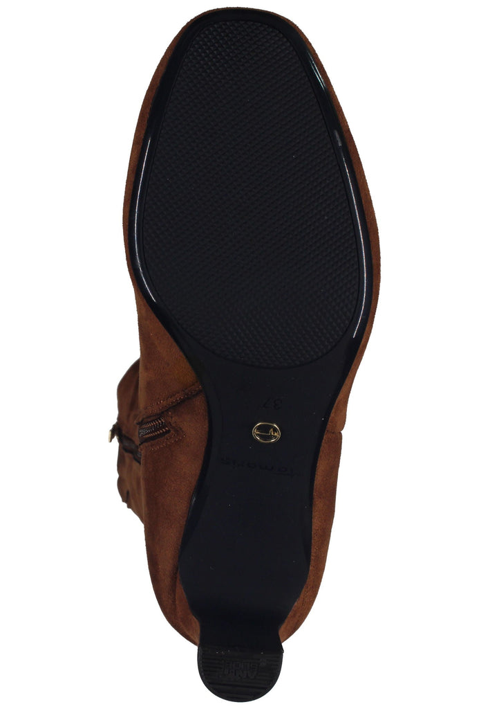 Tamaris Stiefel Textil Cognac