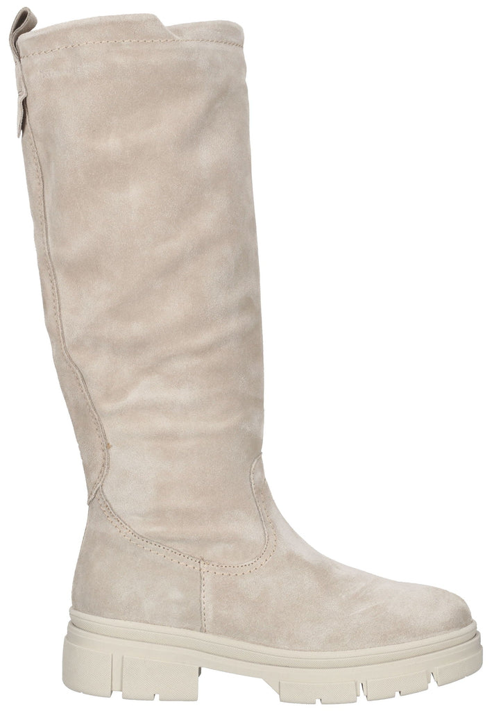 Tamaris Stiefel Veloursleder Taupe