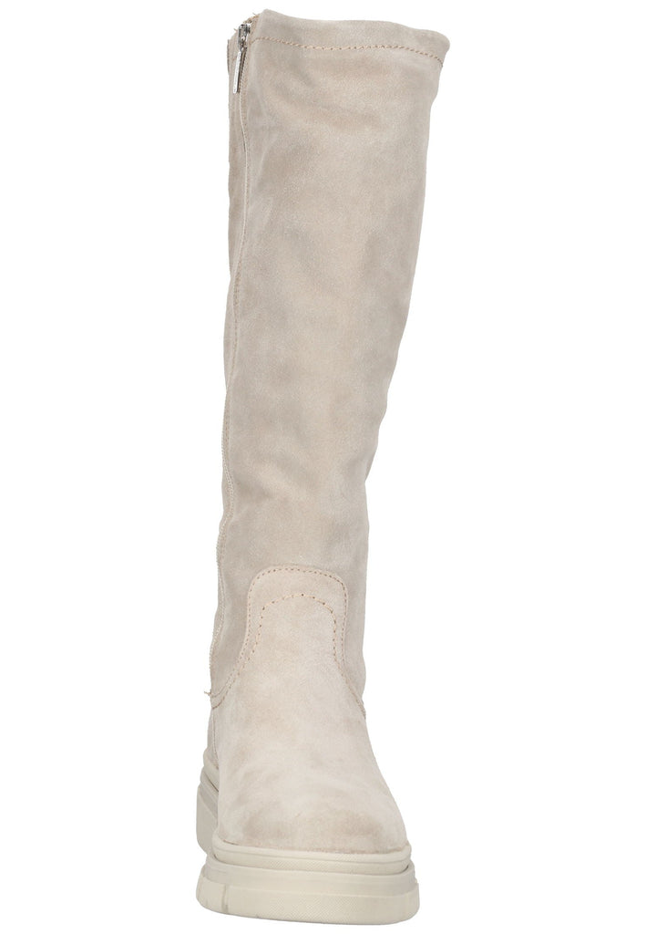 Tamaris Stiefel Veloursleder Taupe