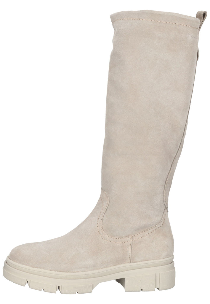 Tamaris Stiefel Veloursleder Taupe