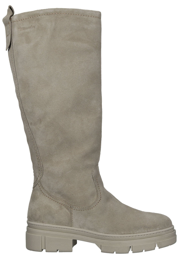 Tamaris Stiefel Veloursleder Taupe