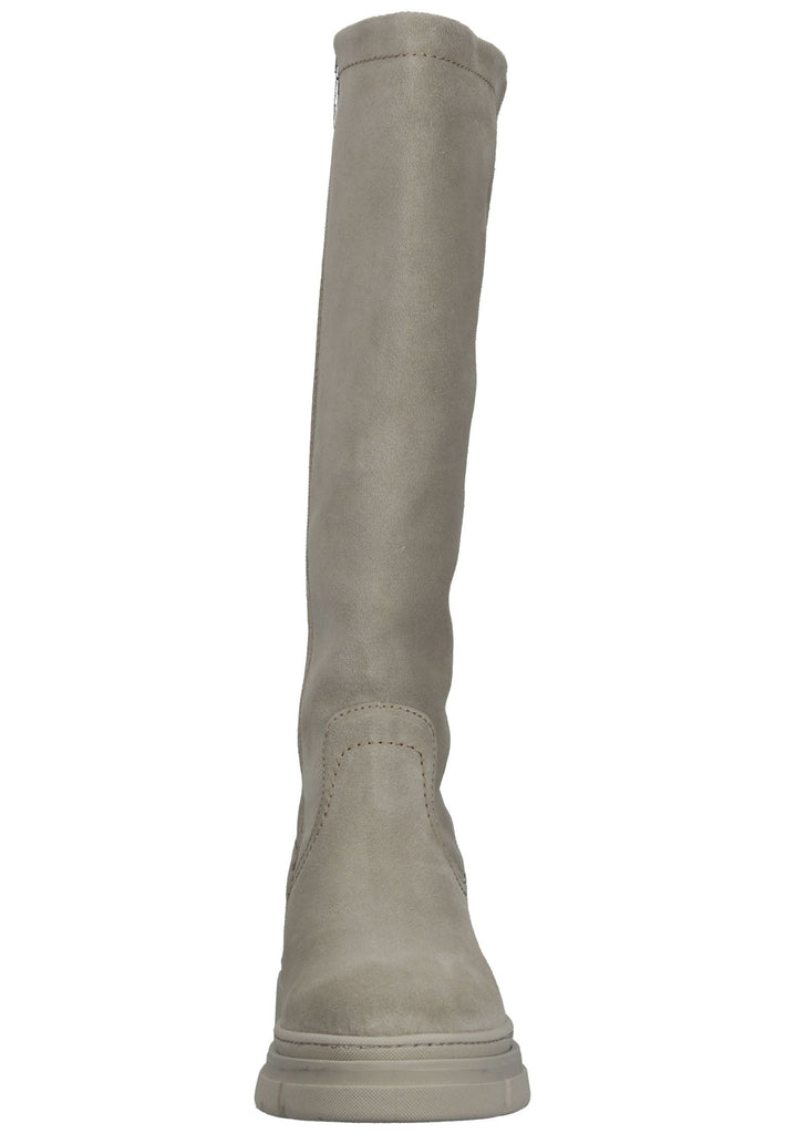 Tamaris Stiefel Veloursleder Taupe