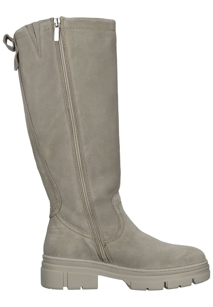 Tamaris Stiefel Veloursleder Taupe