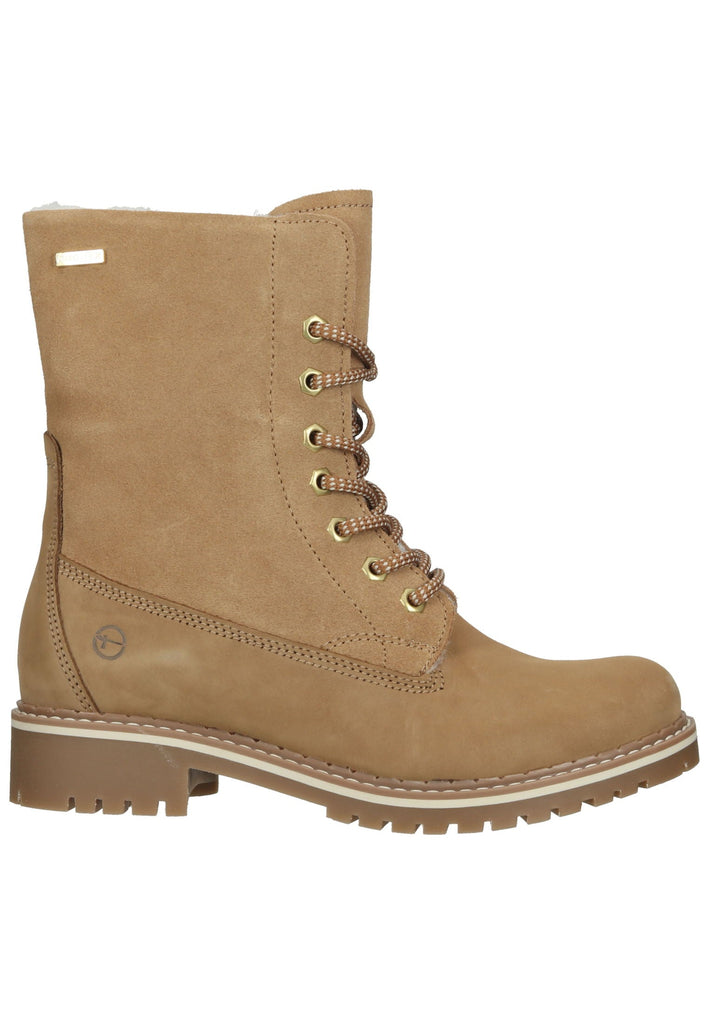 Tamaris Stiefelette Leder Camel Warmfutter